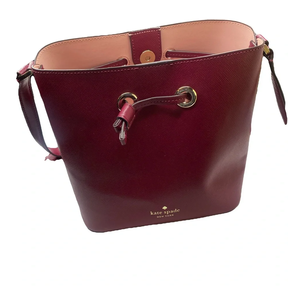 kate spade Raspberry Pink Pebbled Leather Shoulder Bag